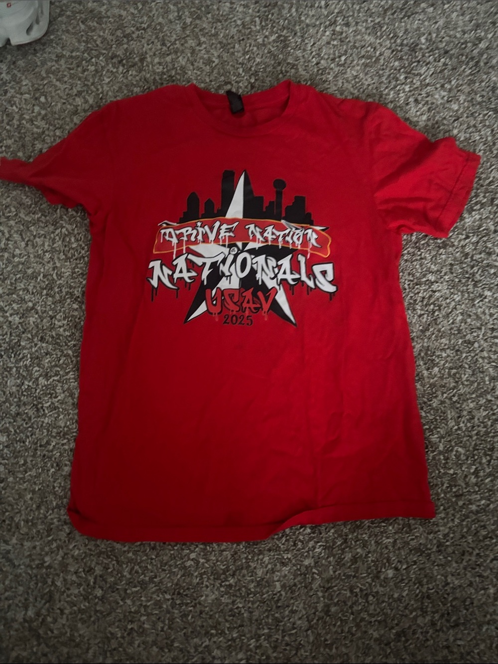 Men's Red Graphic T-Shirt - Nationals 2025 Print